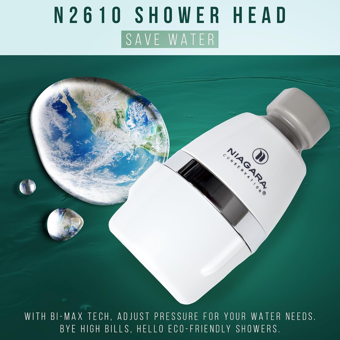 EcoPulse Water-Saving Showerhead