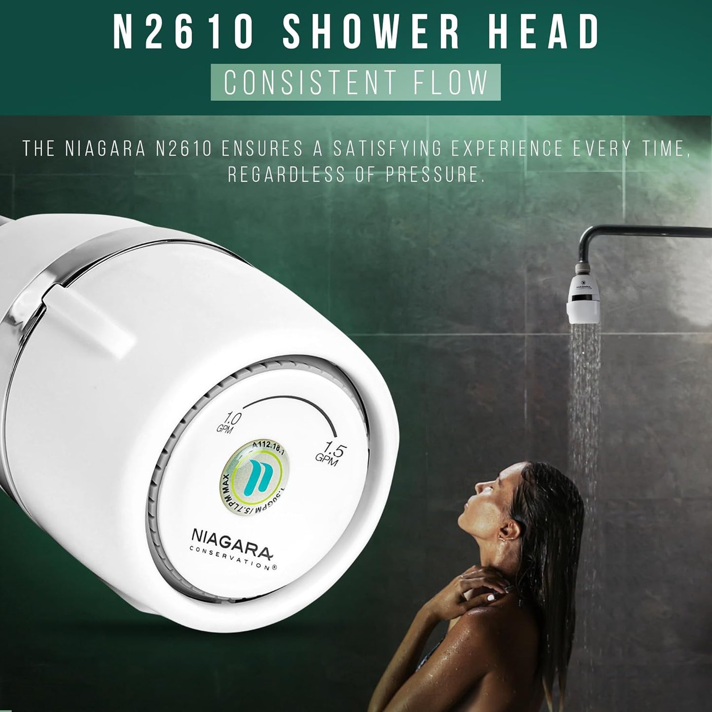 EcoPulse Water-Saving Showerhead